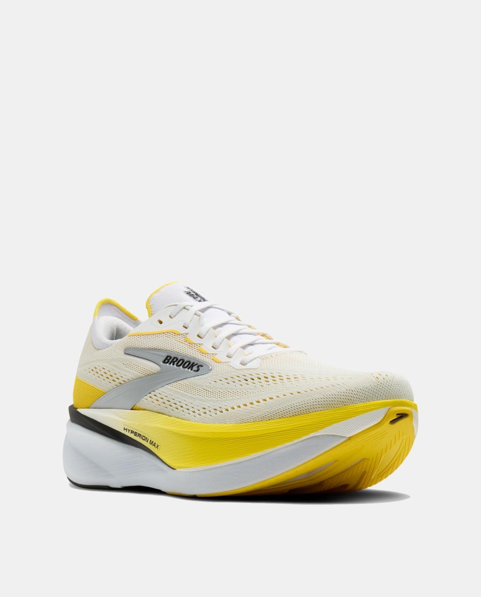 Sapatilhas de running de homem Hyperion Max 4 Brooks Branco/Amarelo-7