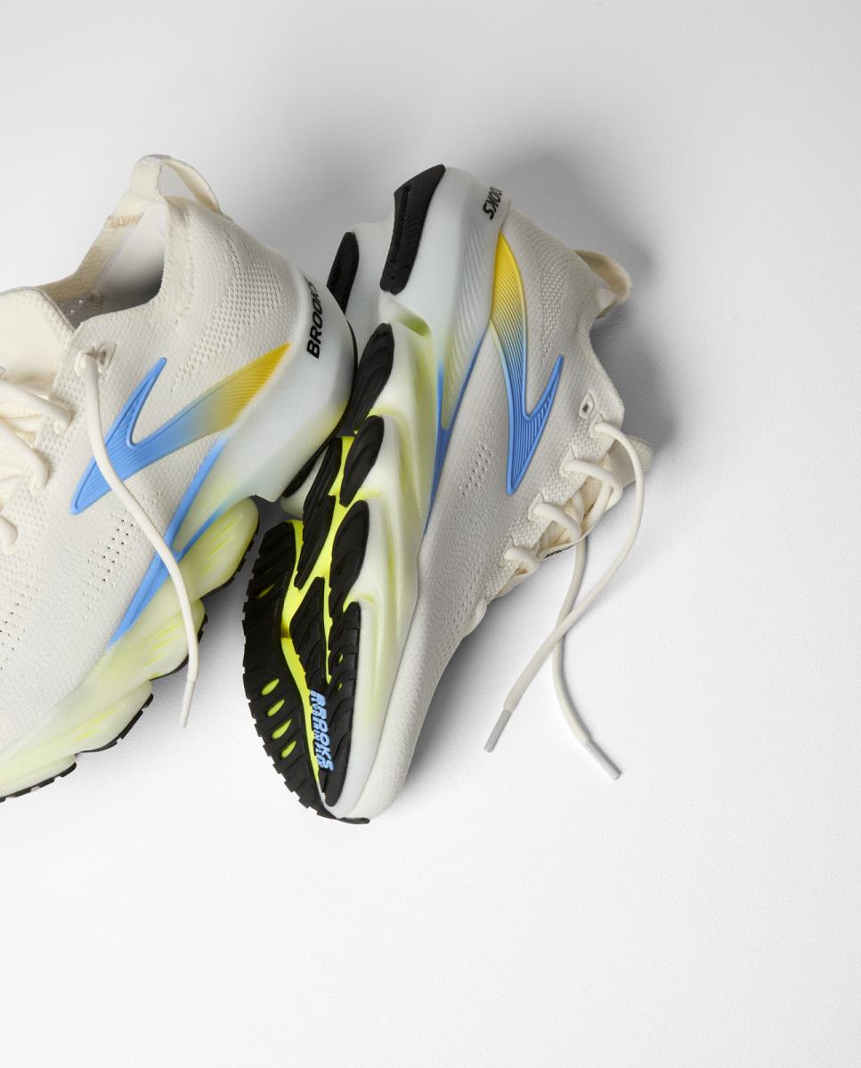 Sapatilhas de running de Homem Glycerin Flex Brooks Branco/Amarelo-7