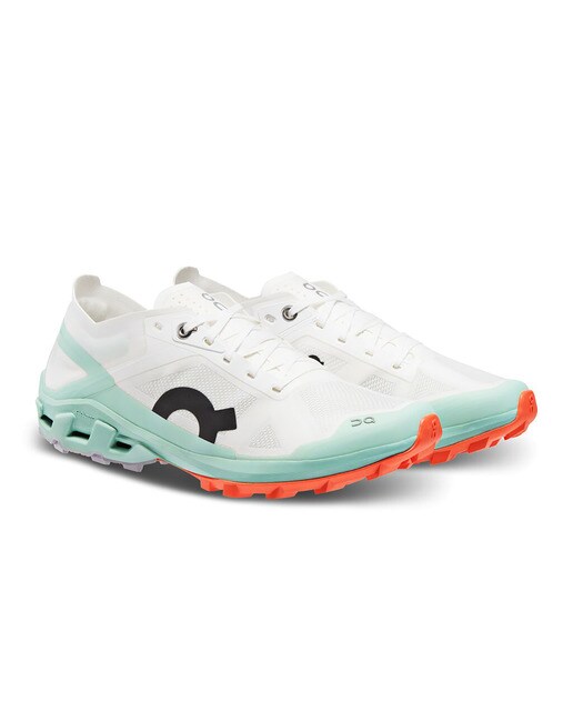 Zapatillas de trail running de mujer Cloudventure Peak 3 Undyed On - Blanco / Verde Blanco / Verde-2