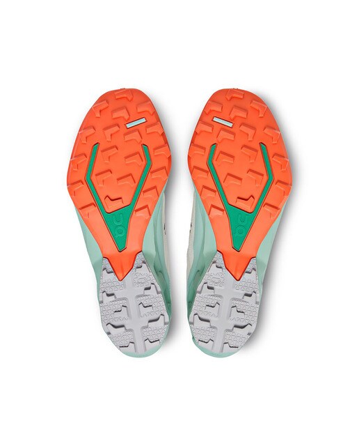 Zapatillas de trail running de mujer Cloudventure Peak 3 Undyed On - Blanco / Verde Blanco / Verde-6