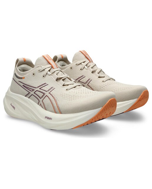 Sapatilhas de Running de Mulher Gel-Nimbus 26 Bege-2