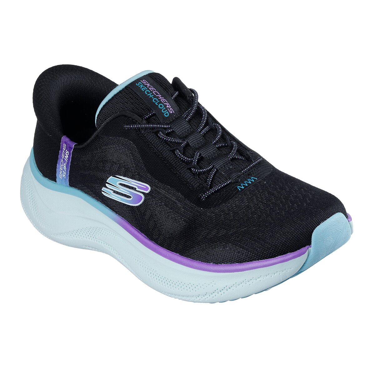 Sapatilhas de Running de Mulher Skech Cloude Preto-1