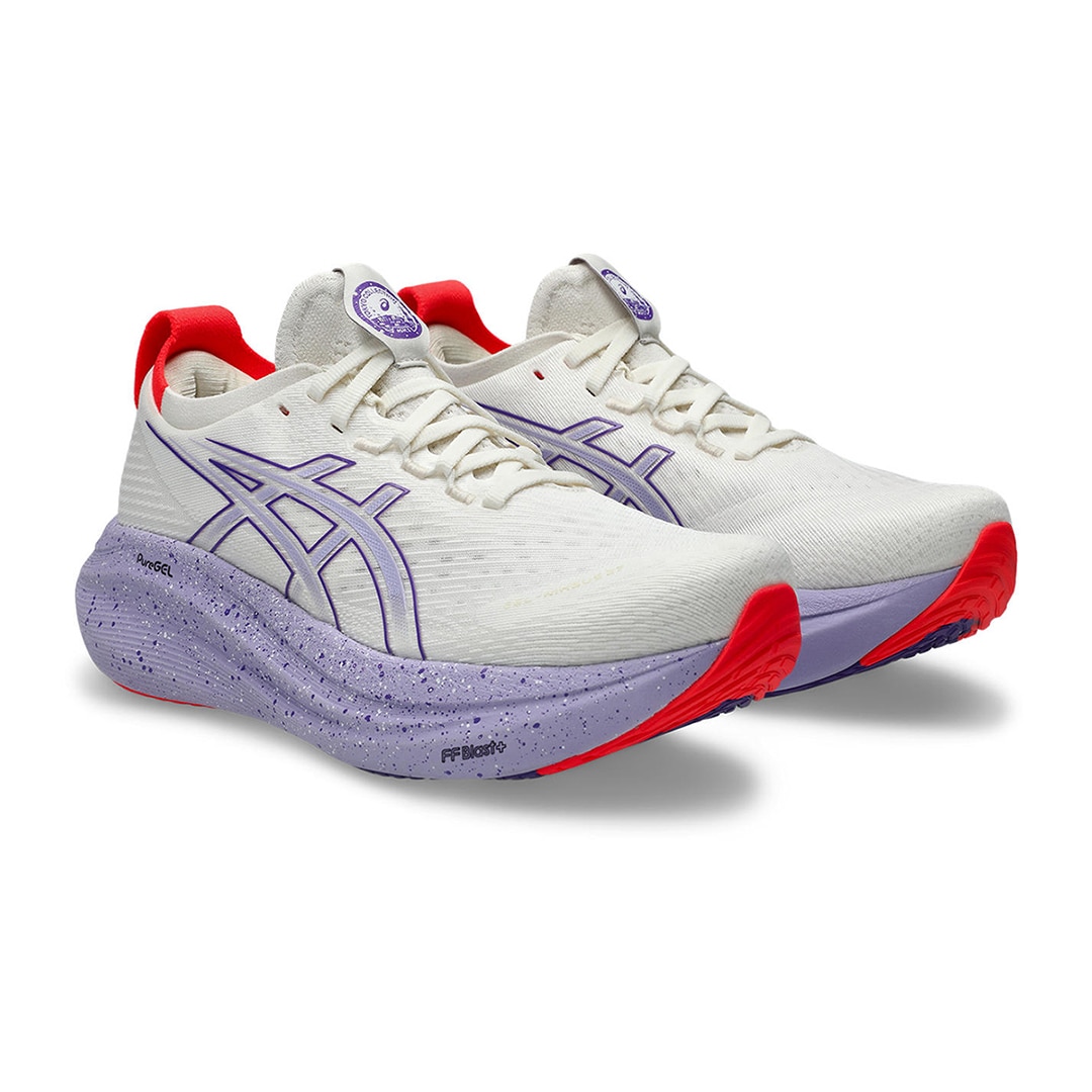 Sapatilhas de Running de Mulher Gel-Nimbus 27 Tokyo Branco / Lilás-2