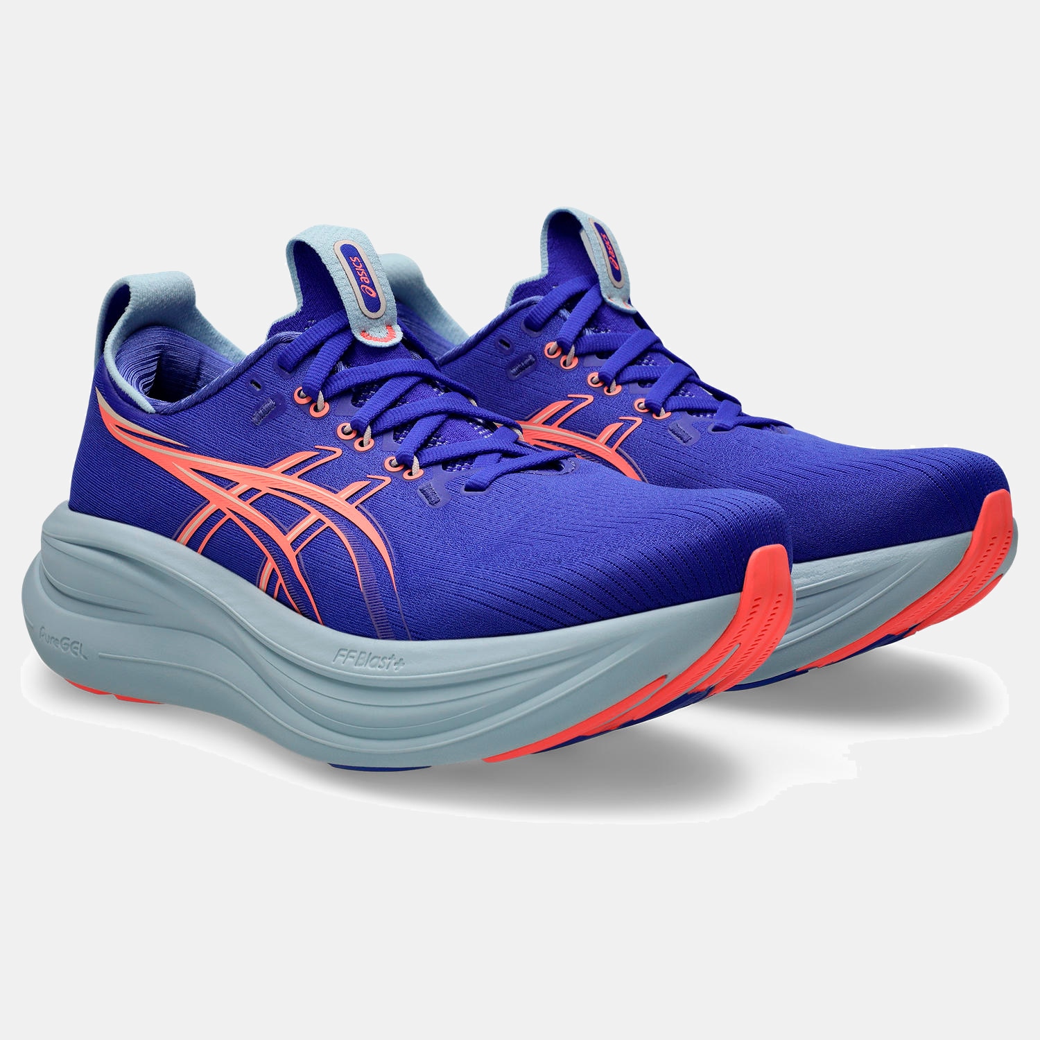 Sapatilhas de Running de Mulher Gel-Nimbus 28 Azul / Vermelho-2