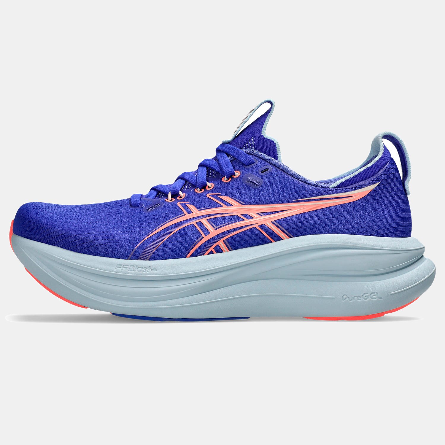 Sapatilhas de Running de Mulher Gel-Nimbus 28 Azul / Vermelho-4