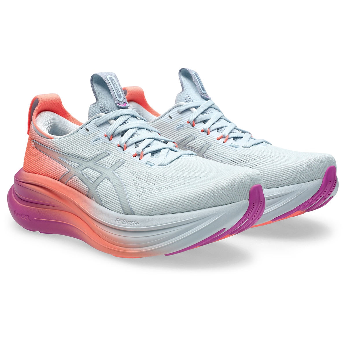 Sapatilhas de Running de Mulher Gel-Nimbus 28 Azul / Rosa-5