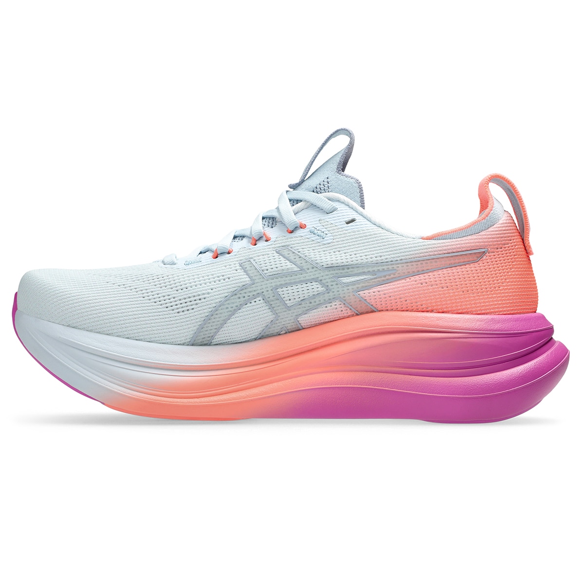 Sapatilhas de Running de Mulher Gel-Nimbus 28 Azul / Rosa-6