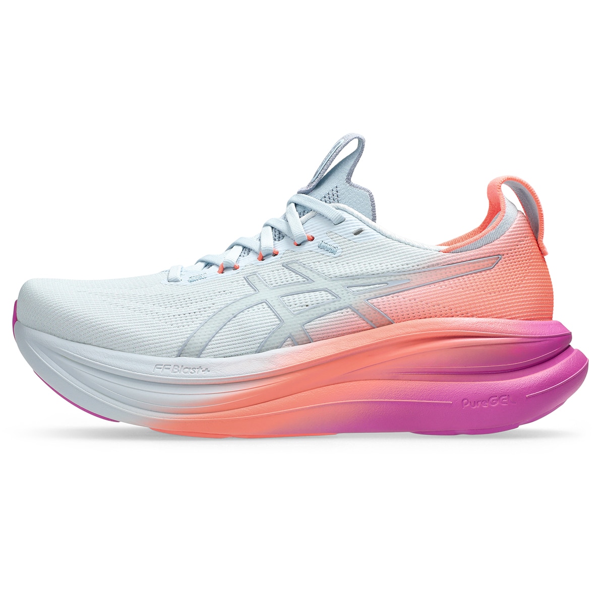Sapatilhas de Running de Mulher Gel-Nimbus 28 Azul / Rosa-7