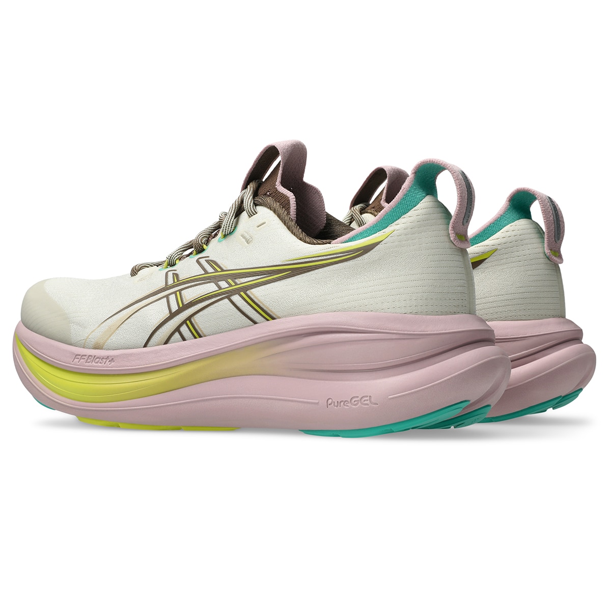 Sapatilhas de Running de Mulher Gel-Nimbus 28 TR Cinzento / Castanho-4