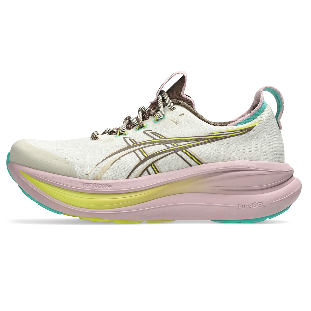 Sapatilhas de Running de Mulher Gel-Nimbus 28 TR Cinzento / Castanho-7