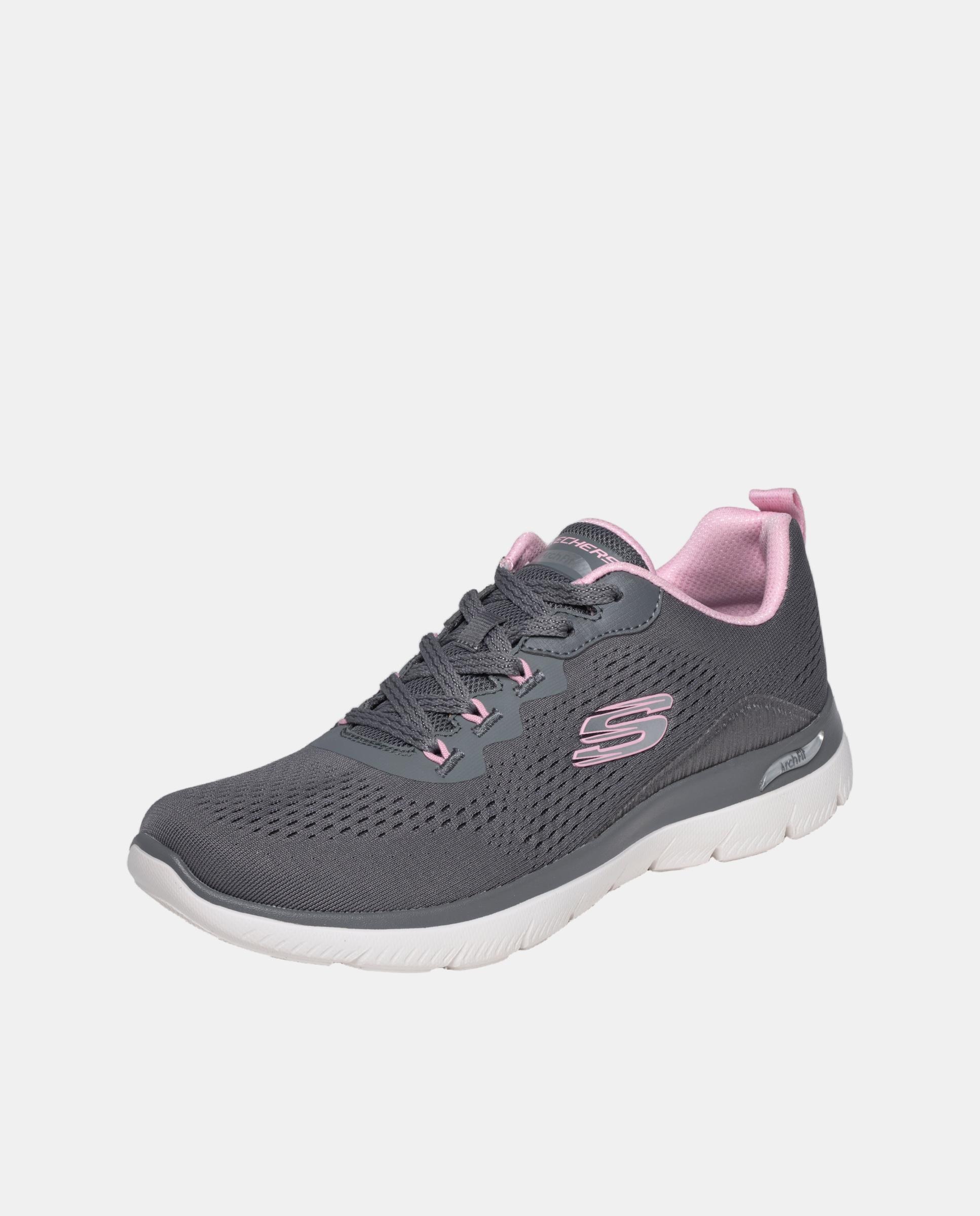 Zapatillas Running de Mujer ARCH FIT SUMMITS - DAILY FLOW Skechers - Gris Gris-2