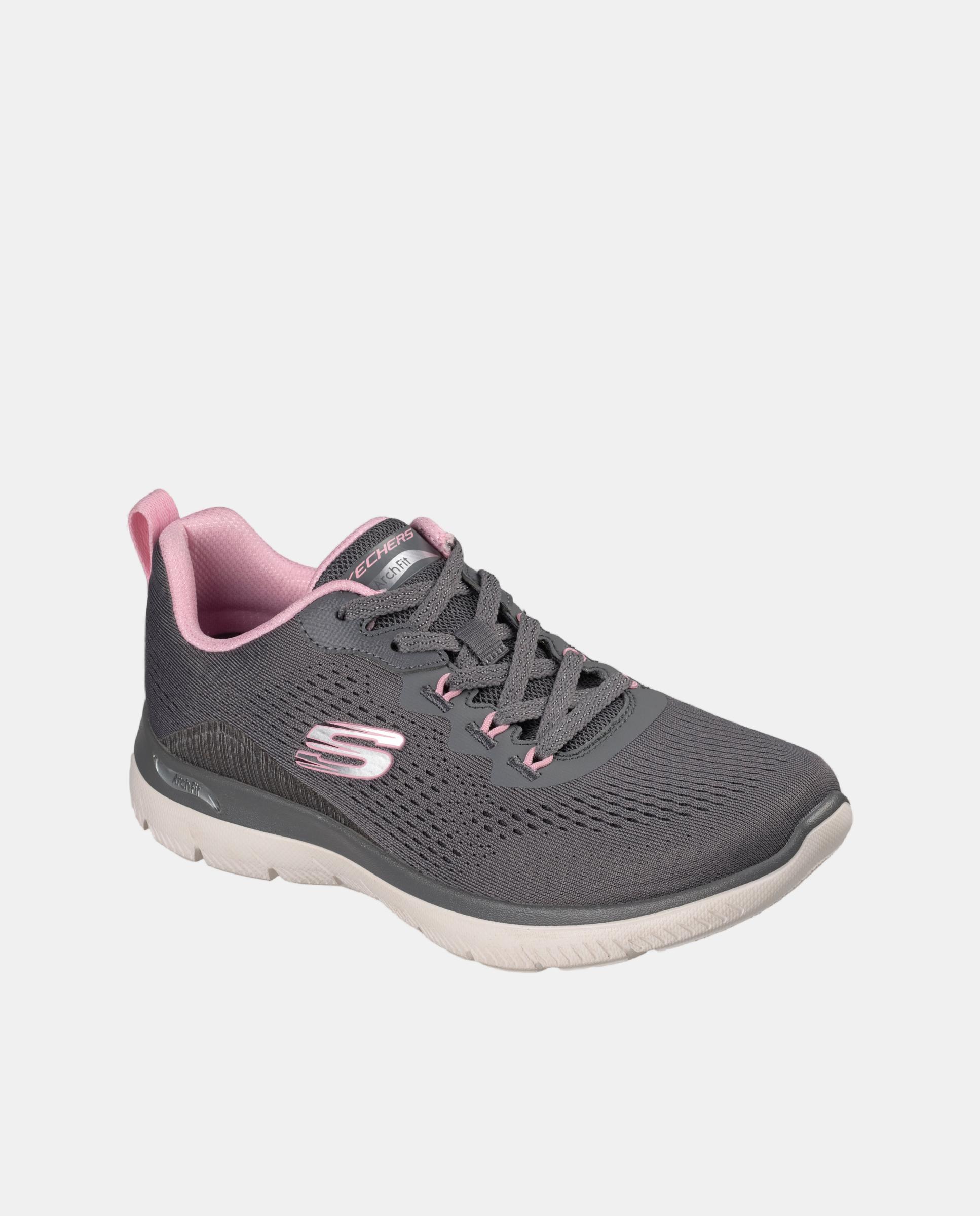 Zapatillas Running de Mujer ARCH FIT SUMMITS - DAILY FLOW Skechers - Gris Gris-3