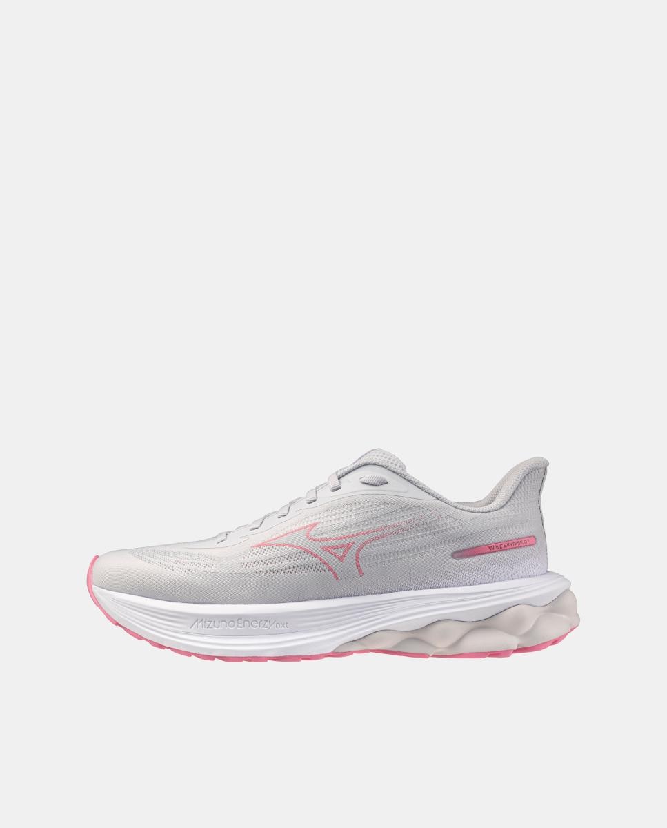 Sapatilhas Running WAVE SKYRISE 7(W) de Mulher Mizuno Cinzento / Rosa-4