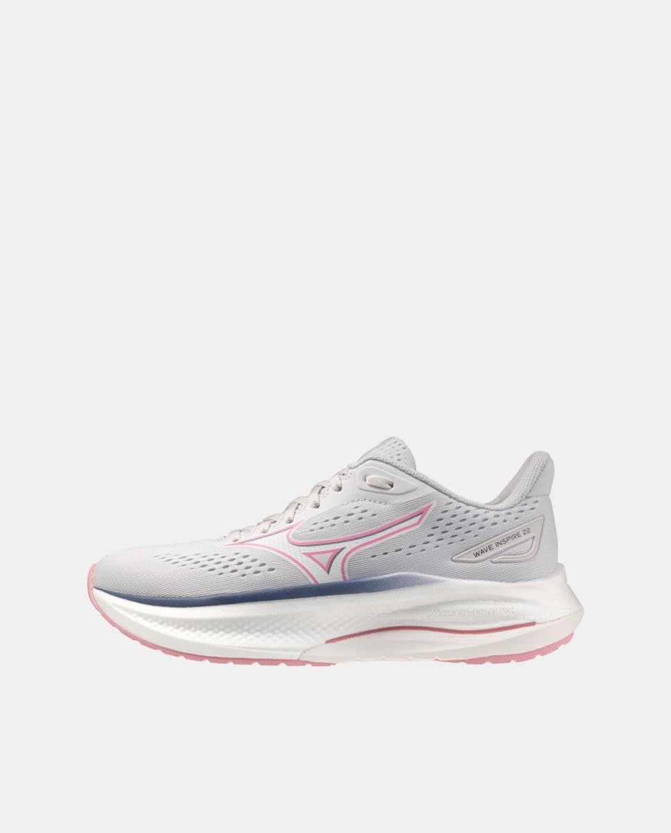 Sapatilhas Running WAVE INSPIRE 22(W) de Mulher Mizuno Cinzento / Rosa-4
