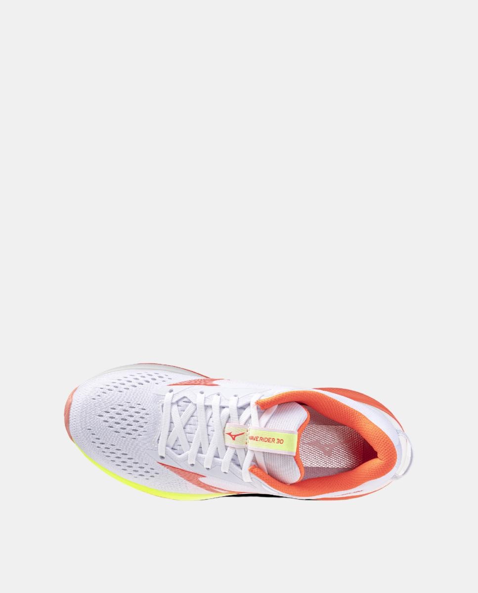 Sapatilhas Running WAVE RIDER 30(W) de Mulher Mizuno Branco / Laranja-4