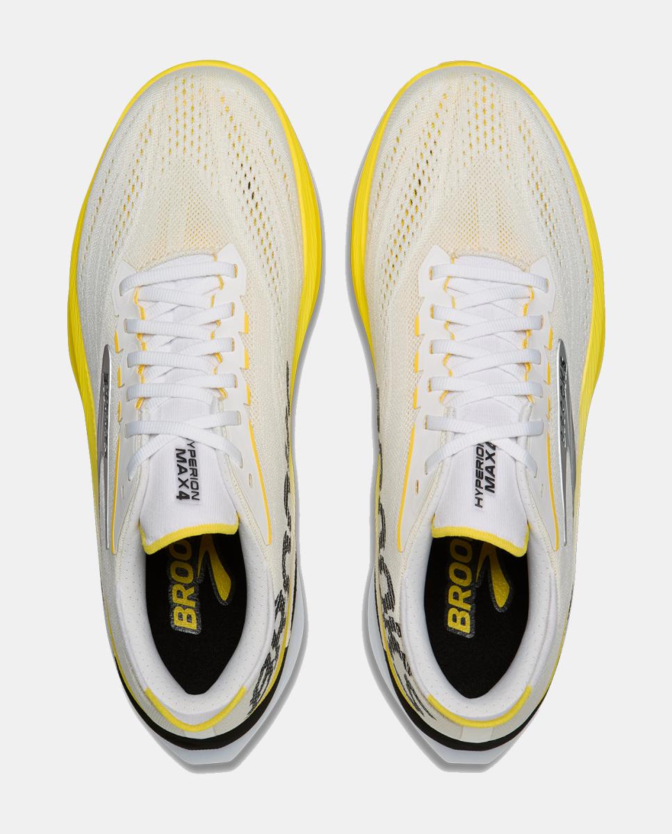 Sapatilhas de running de Mulher Hyperion Max 4 Brooks Branco/Amarelo-3