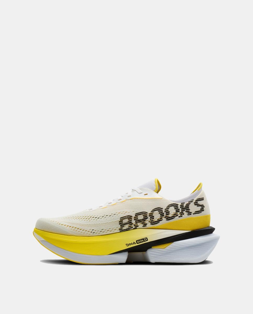 Sapatilhas de running de Mulher Hyperion Max 4 Brooks Branco/Amarelo-4