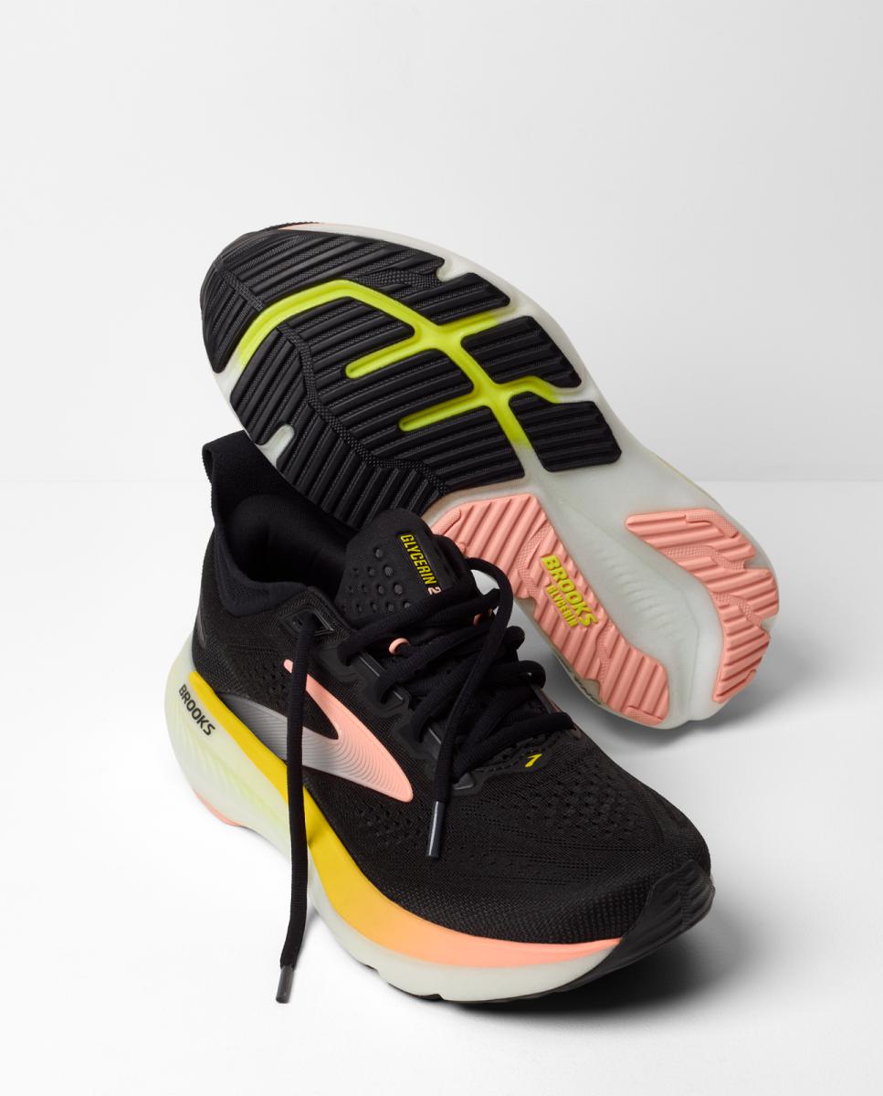 Sapatilhas de running de Mulher Glycerin 23 Brooks Preto / Amarelo-9