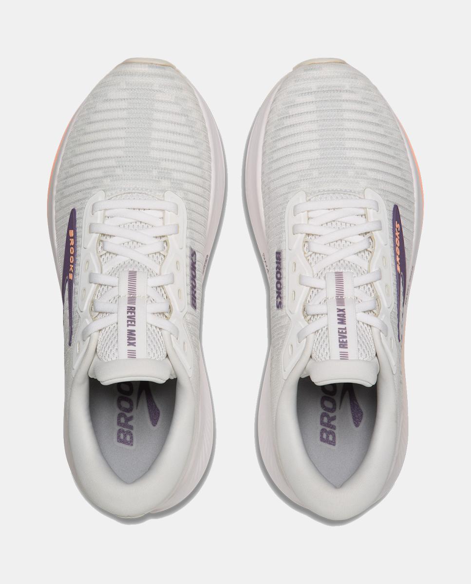 Sapatilhas de running de Mulher Revel Max  Brooks Branco / Laranja-3