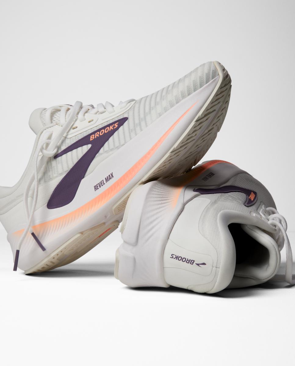 Sapatilhas de running de Mulher Revel Max  Brooks Branco / Laranja-7