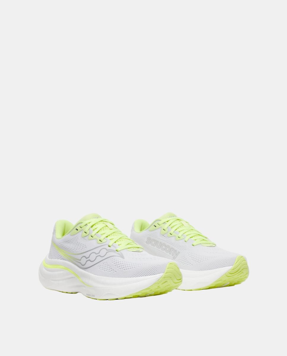 Sapatilhas de Running de Mulher RIDE 19 Saucony Branco/Amarelo-2