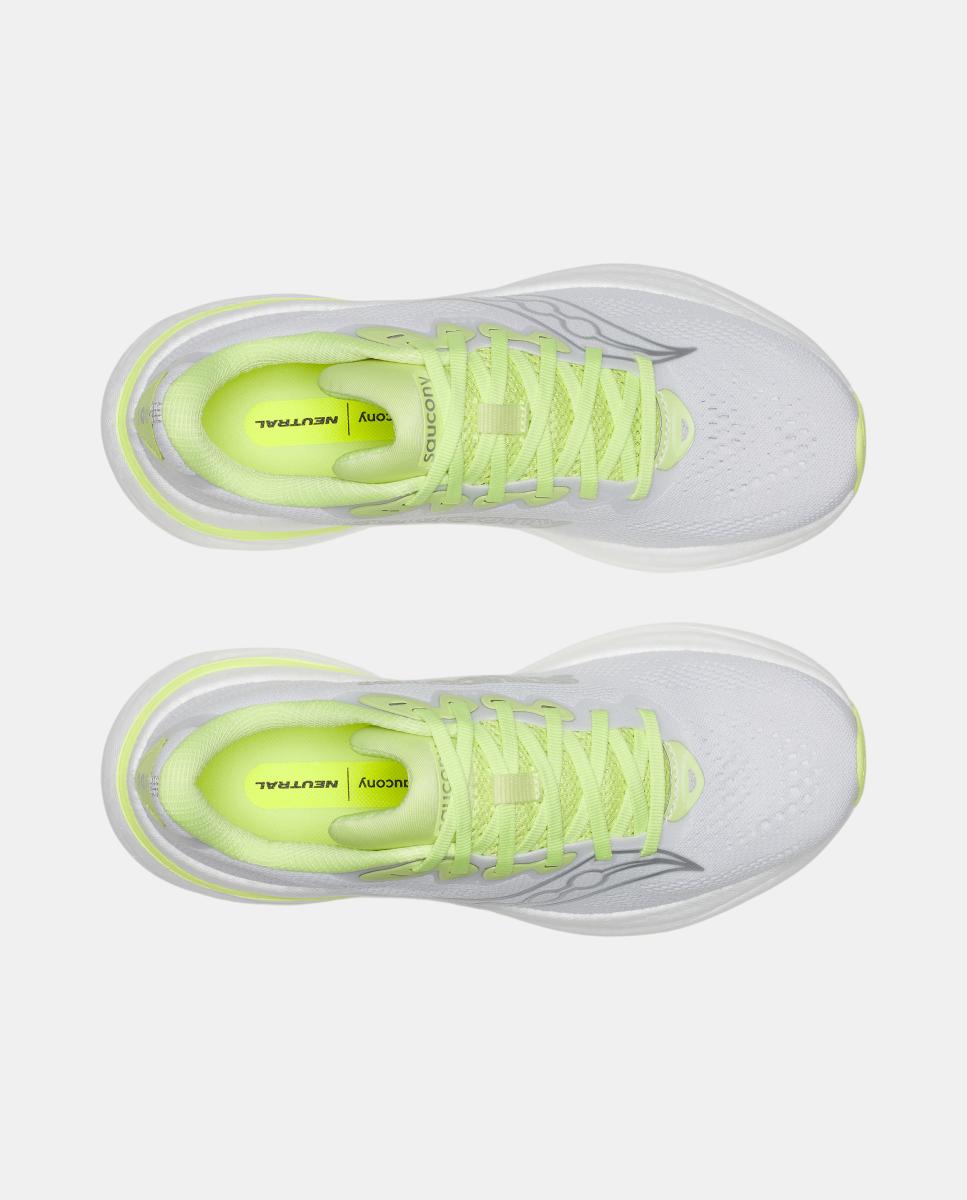 Sapatilhas de Running de Mulher RIDE 19 Saucony Branco/Amarelo-3
