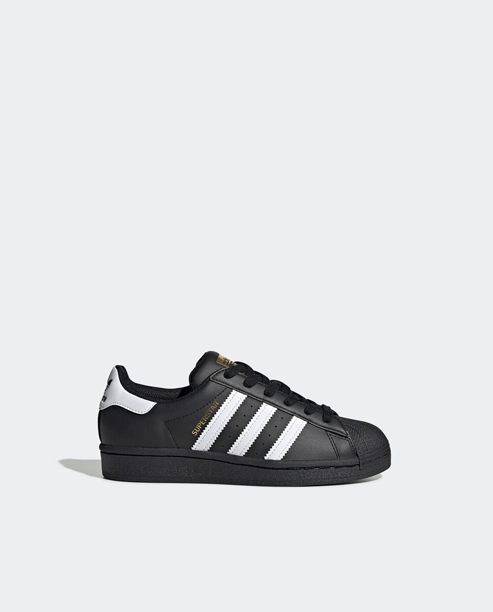 Sapatilhas casual de criança Superstar J adidas Originals Preto-1