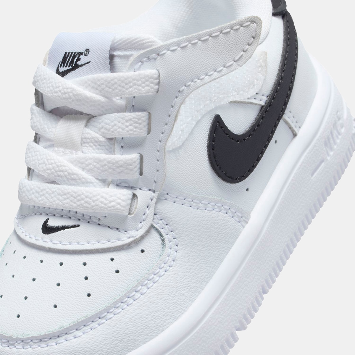 Sapatilhas Infantis Casual de Menino Force 1 Low Easyon (TD) Branco-9
