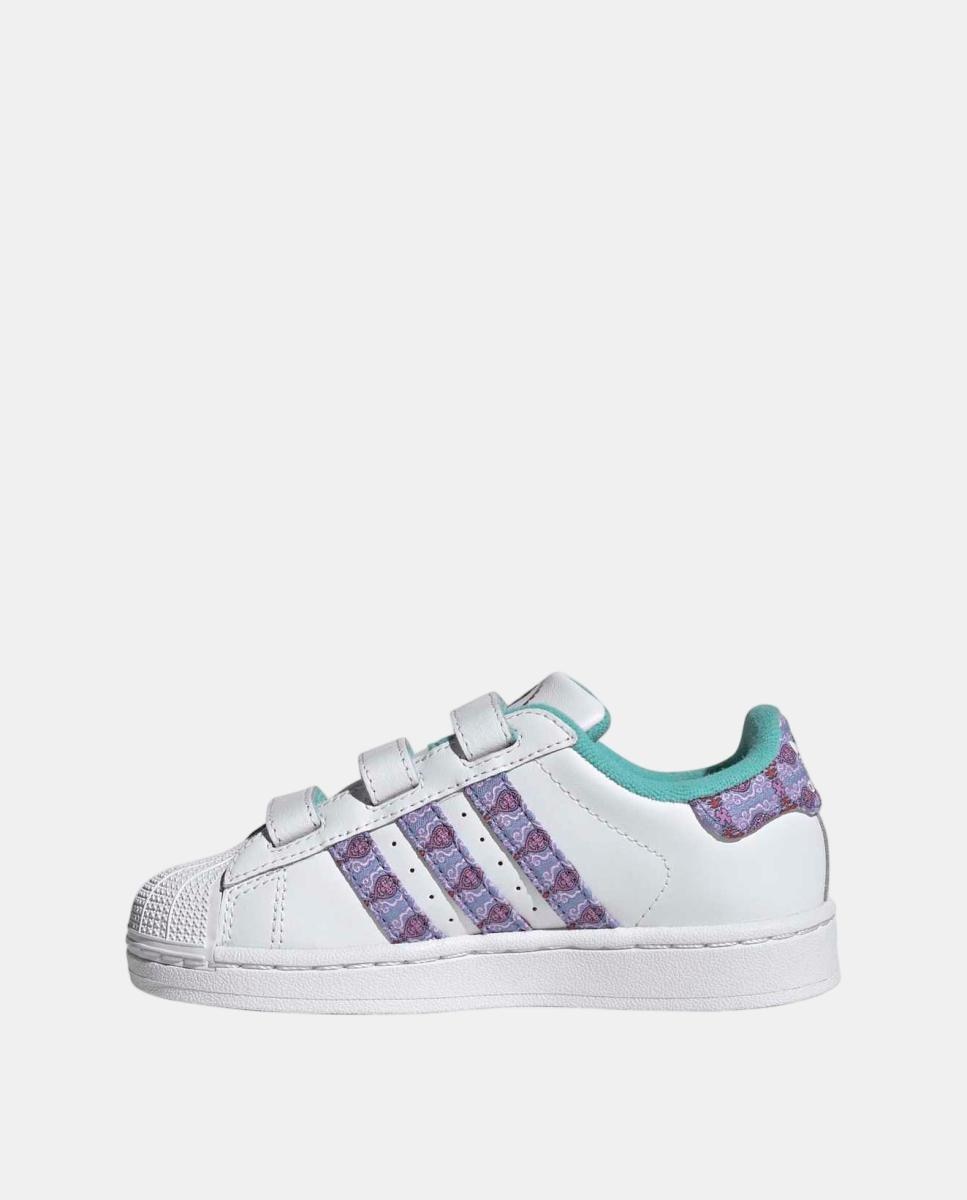 Zapatillas de Casual de Niños SUPERSTAR II CF C Adidas - Blanco Blanco-4