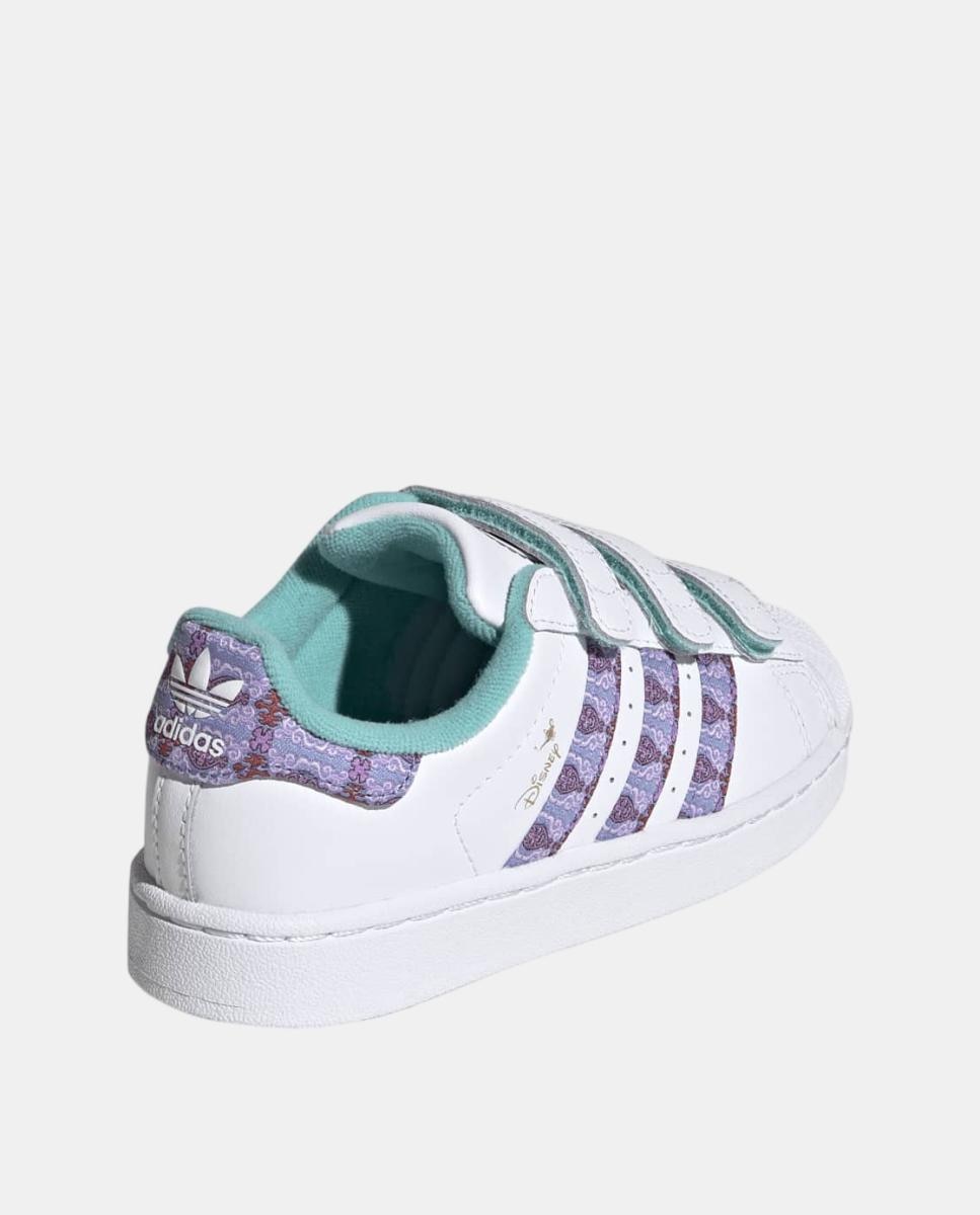 Zapatillas de Casual de Niños SUPERSTAR II CF C Adidas - Blanco Blanco-5