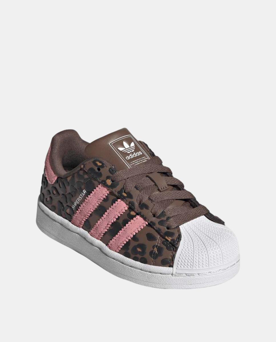Sapatilhas Casual de crianças SUPERSTAR II C Adidas Castanho-2