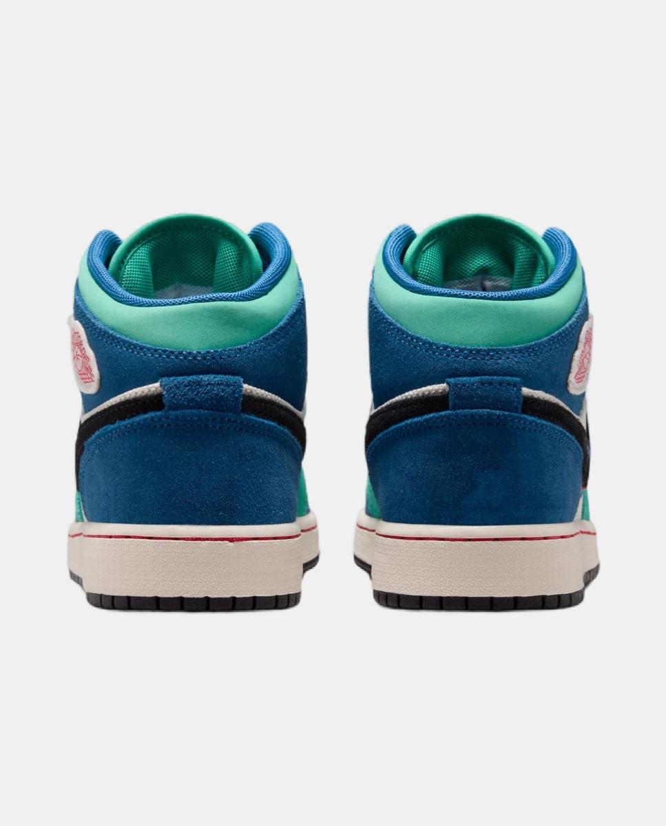 Imagen 6 de Zapatillas de Casual para Niño AIR JORDAN 1 MID SE (GS) Jordan - Blanco Blanco