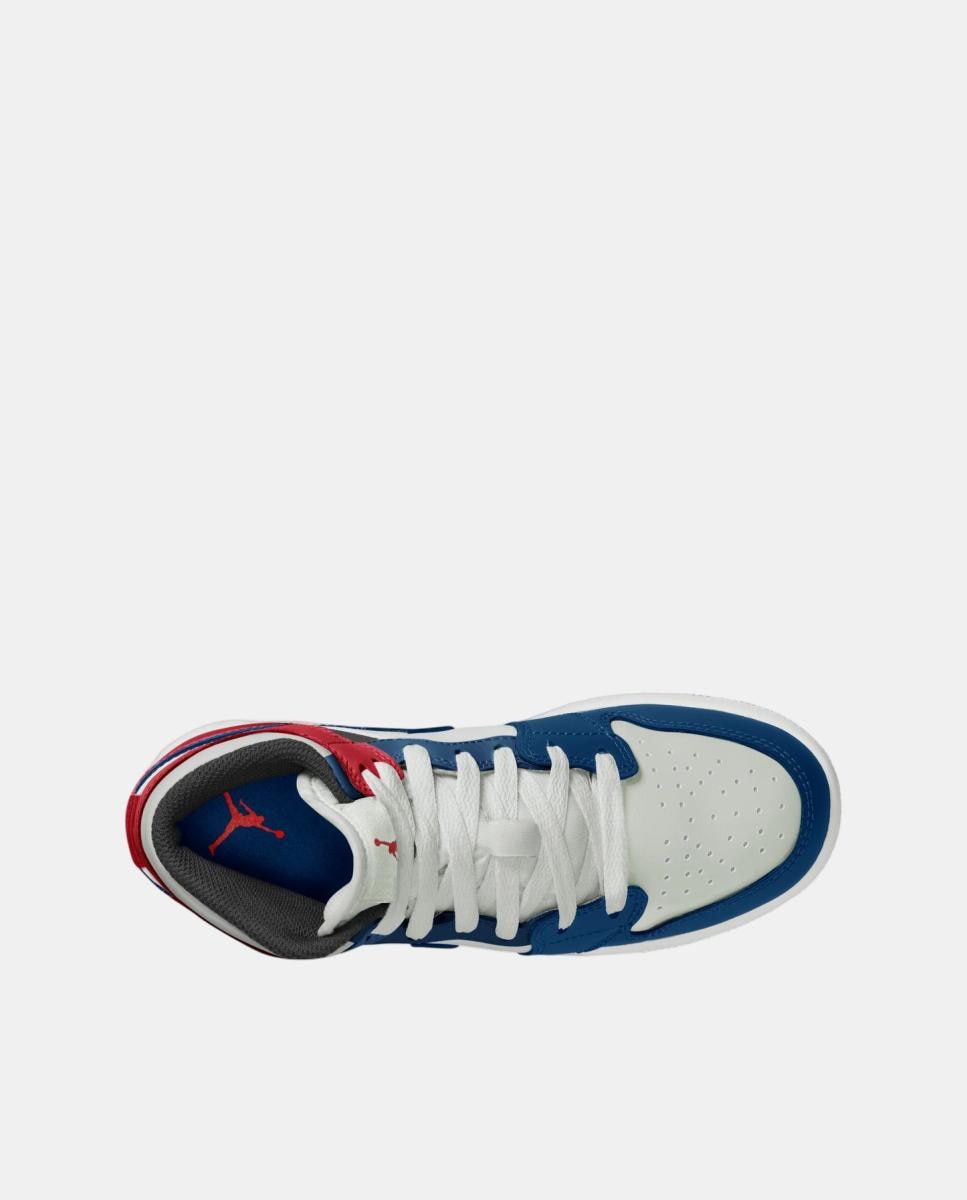 Sapatilhas Casual Para Criança Air Jordan 1 Mid (Gs) Jordan Azul-4