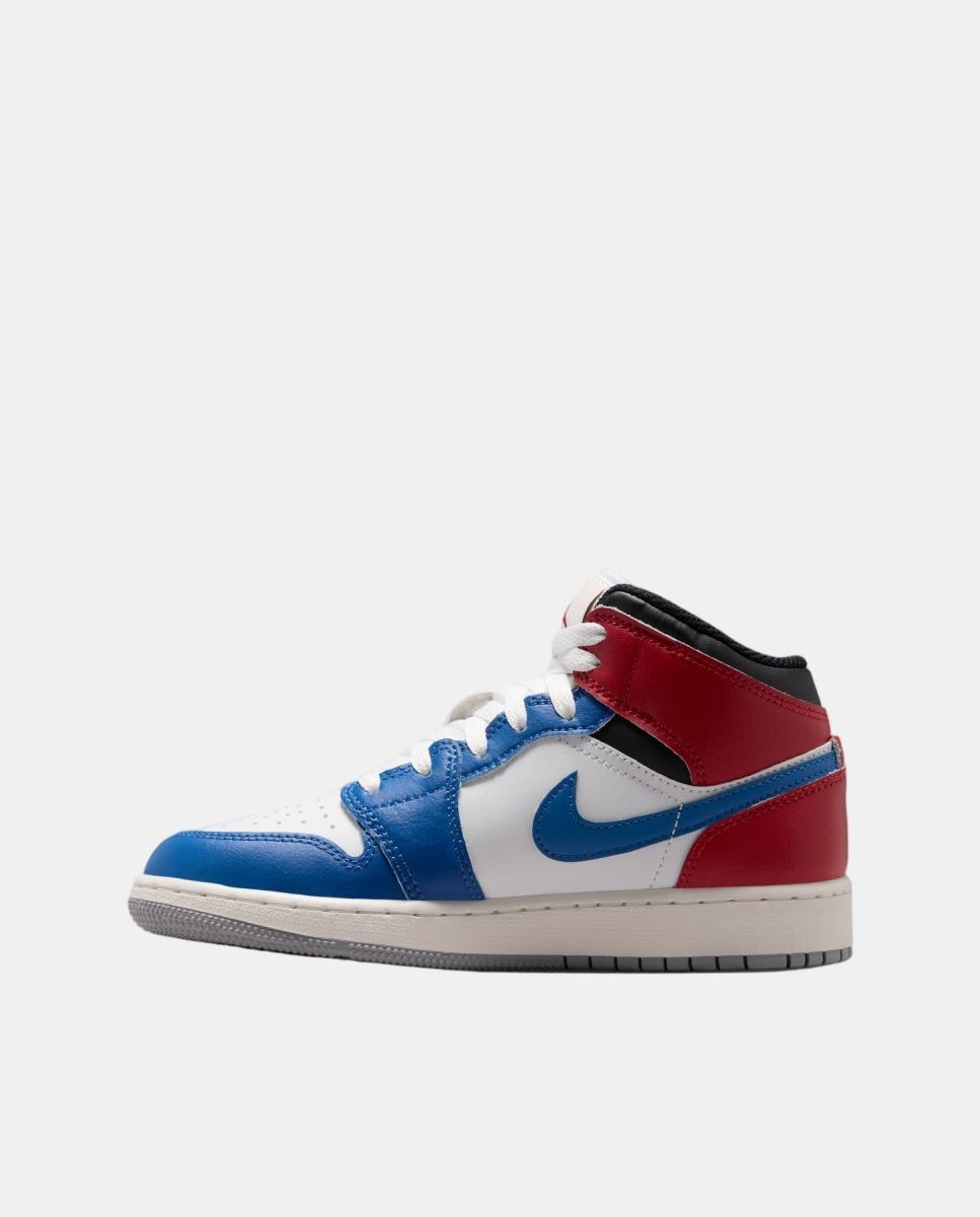 Sapatilhas Casual Para Criança Air Jordan 1 Mid (Gs) Jordan Azul-7