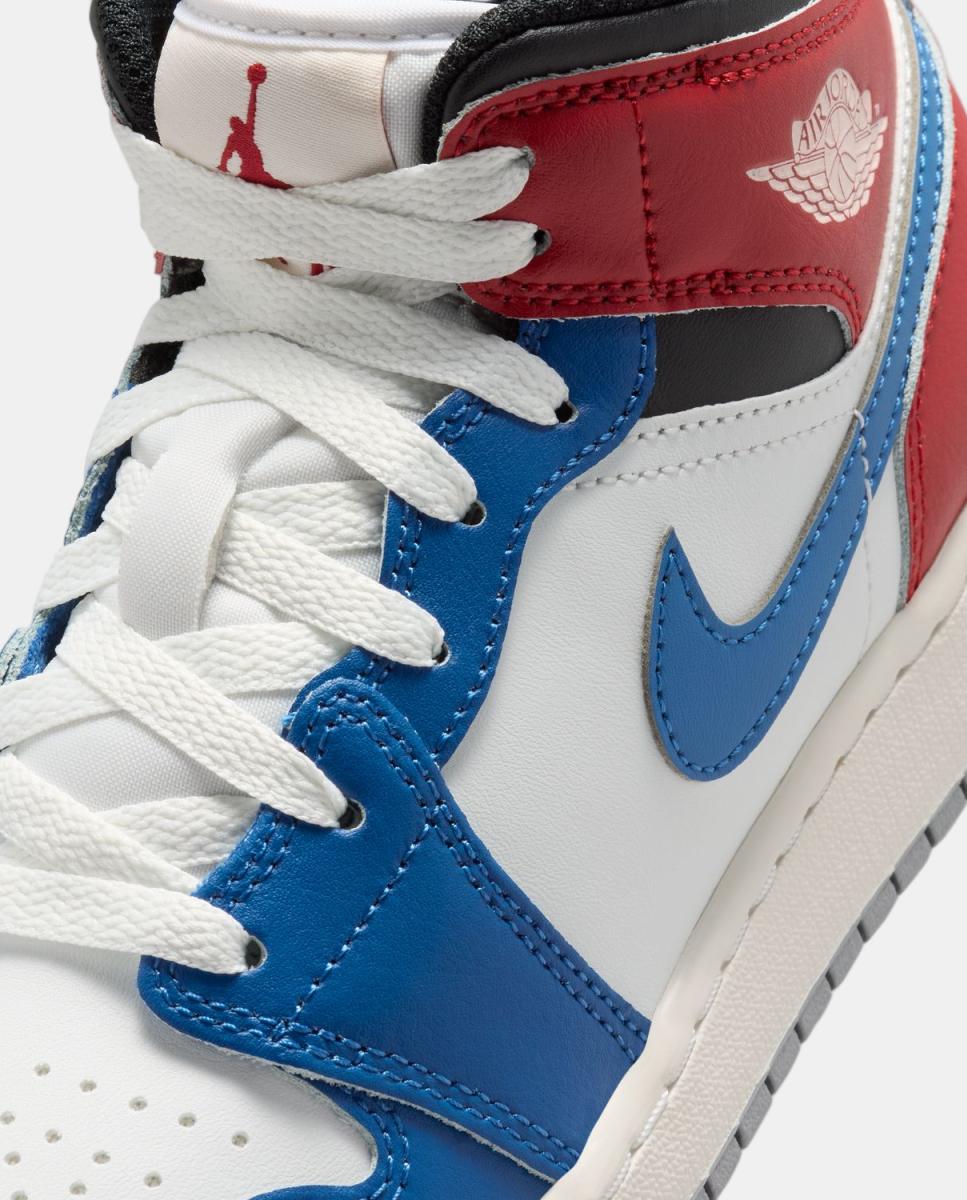 Sapatilhas Casual Para Criança Air Jordan 1 Mid (Gs) Jordan Azul-8