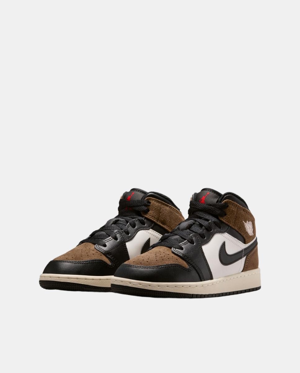 Imagen 2 de Zapatillas de Casual para Niño AIR JORDAN 1 MID (GS) Jordan - Negro Negro