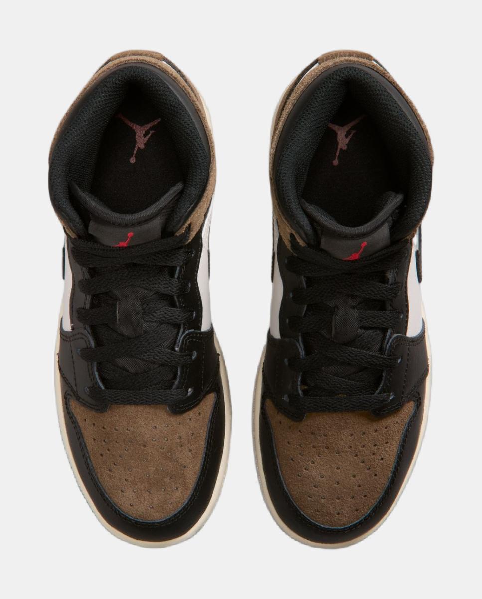 Imagen 3 de Zapatillas de Casual para Niño AIR JORDAN 1 MID (GS) Jordan - Negro Negro