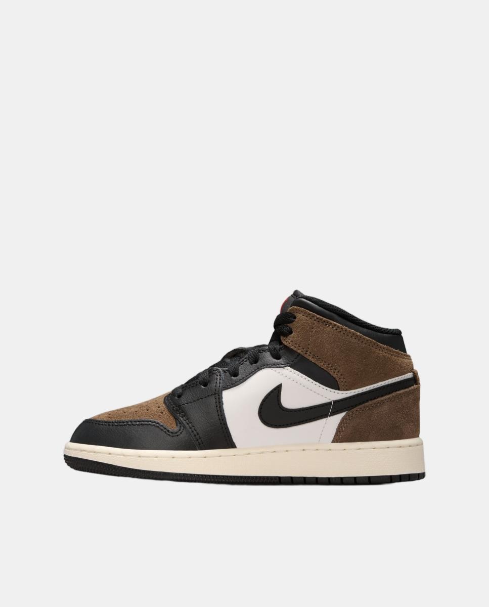 Imagen 4 de Zapatillas de Casual para Niño AIR JORDAN 1 MID (GS) Jordan - Negro Negro