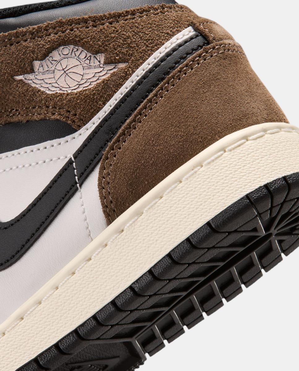Imagen 9 de Zapatillas de Casual para Niño AIR JORDAN 1 MID (GS) Jordan - Negro Negro