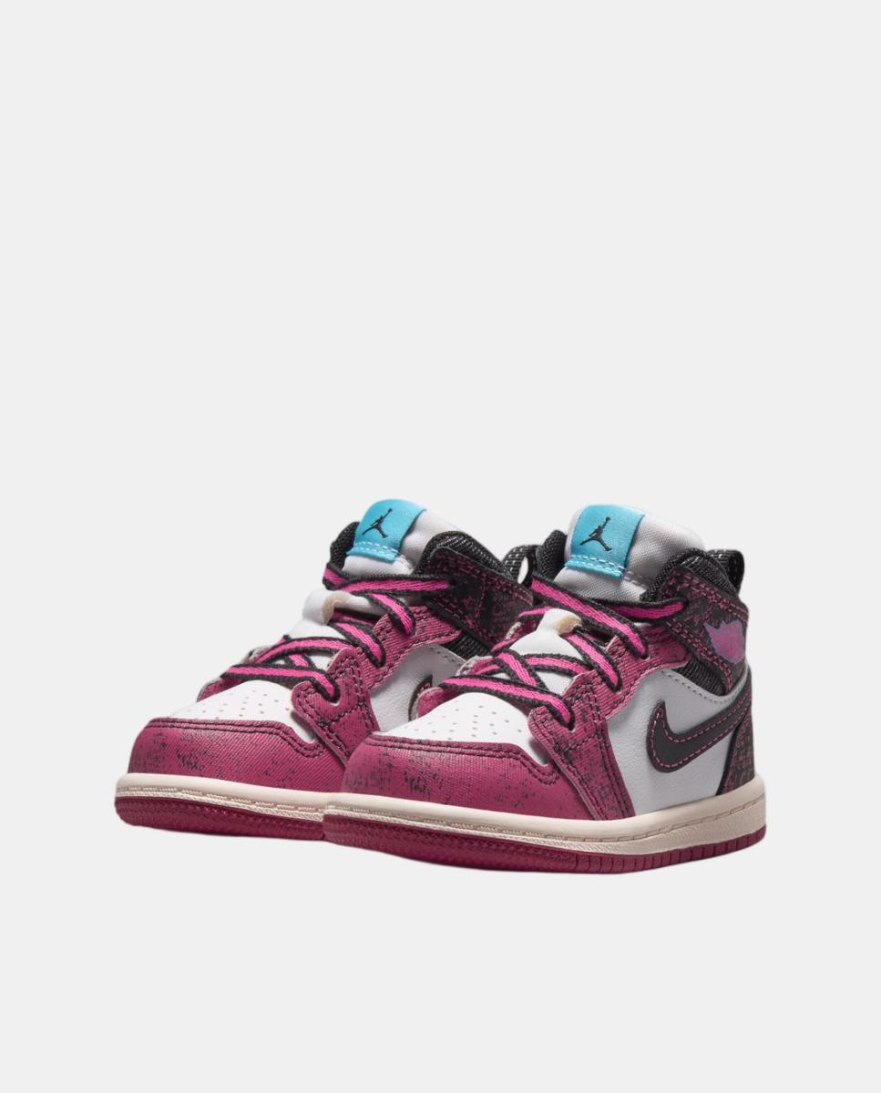 Sapatilhas Casual Para Criança Jordan 1 Mid Se (Td) Jordan Vermelho-2