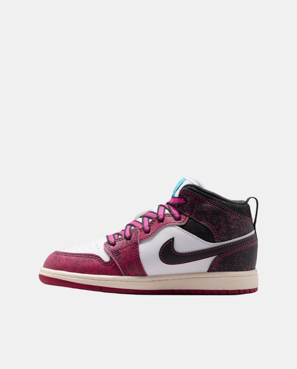 Sapatilhas Casual Para Criança Jordan 1 Mid Se (Ps) Jordan Vermelho-7