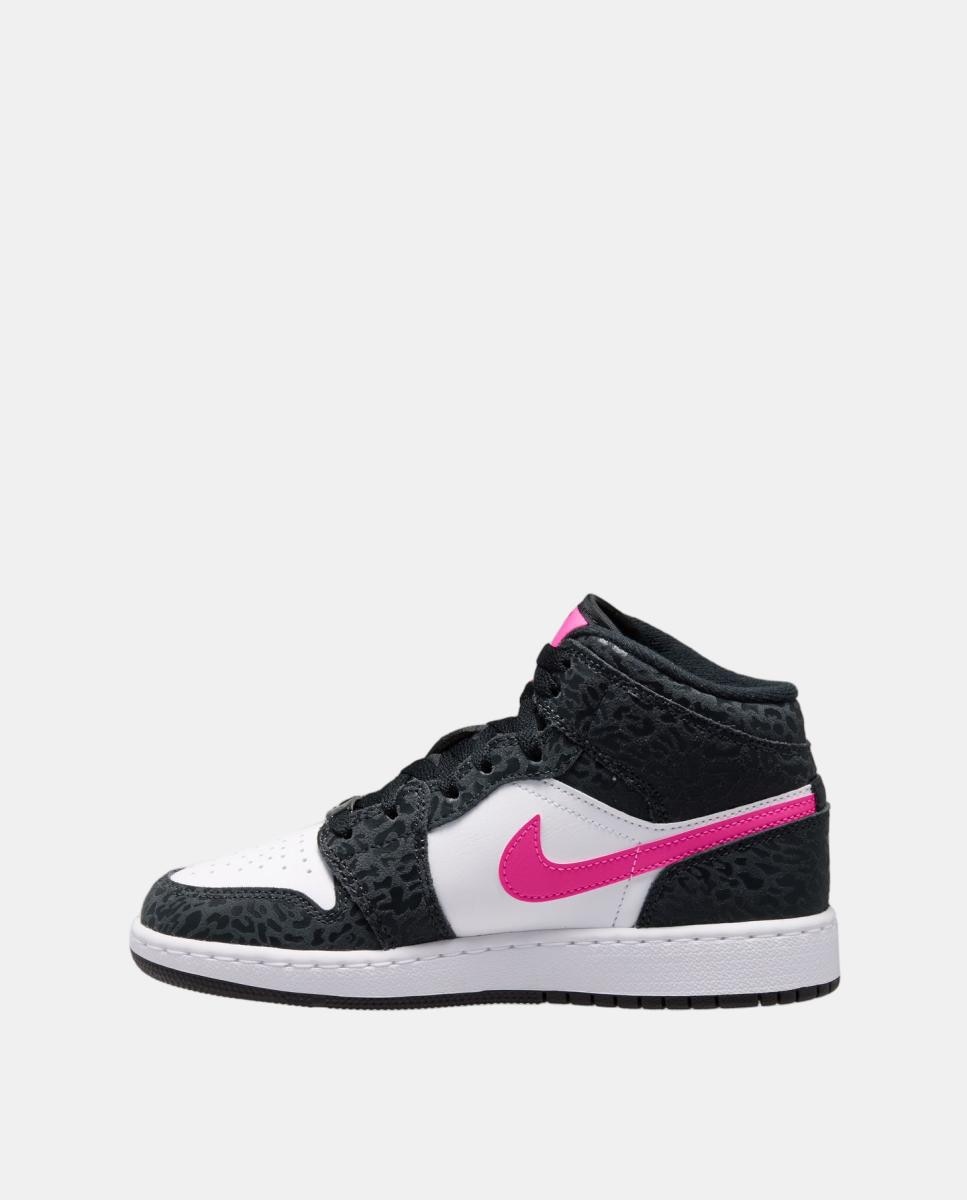 Imagen 3 de Zapatillas Casual de Niño AIR JORDAN 1 MID SE (GS) Jordan - Negro Negro