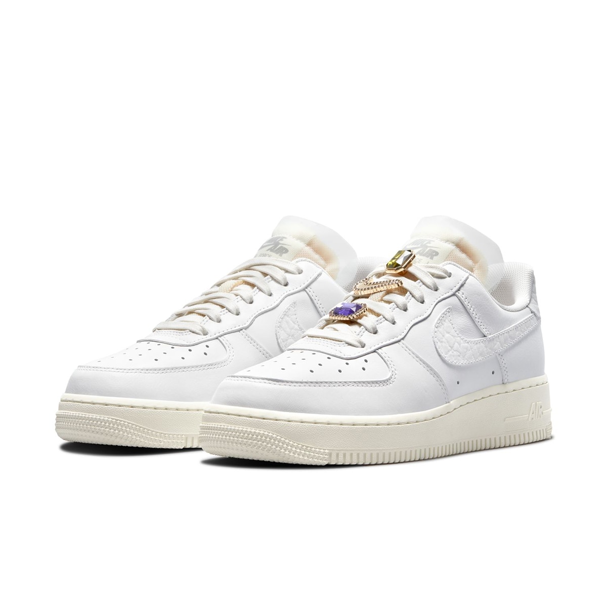 Sapatilhas Casual de Mulher Air Force 1 Low Premium Branco-2