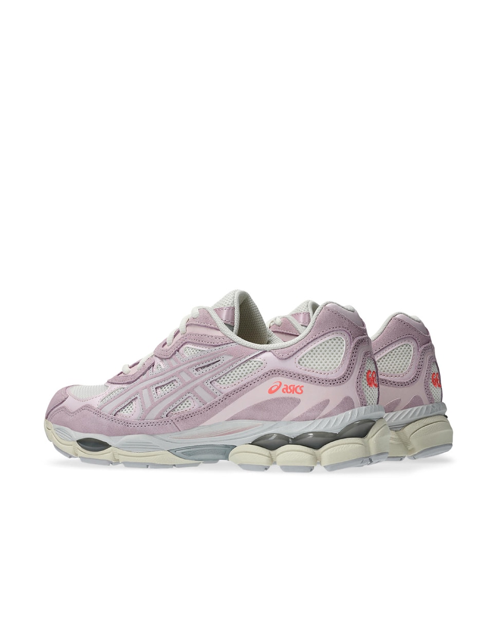 Asics GEL-NYC para mujer - Blanco / Rosa Blanco / Rosa-5