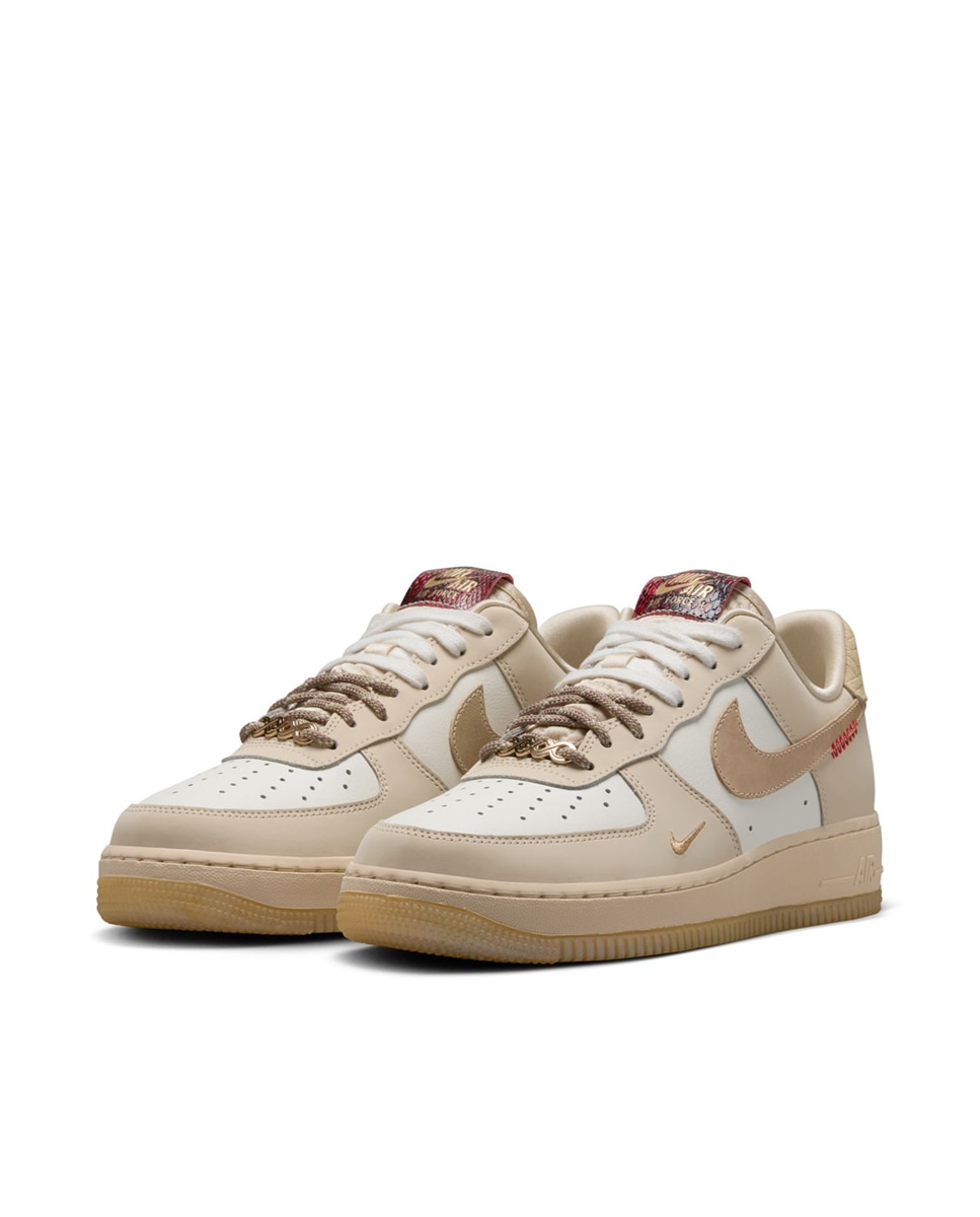 Sapatilhas Air Force 1 de Mulher Ouro-2