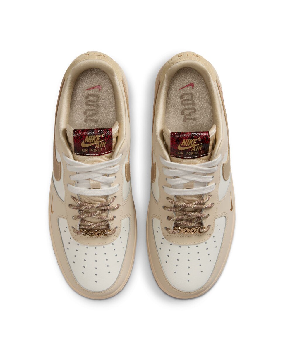 Sapatilhas Air Force 1 de Mulher Ouro-3