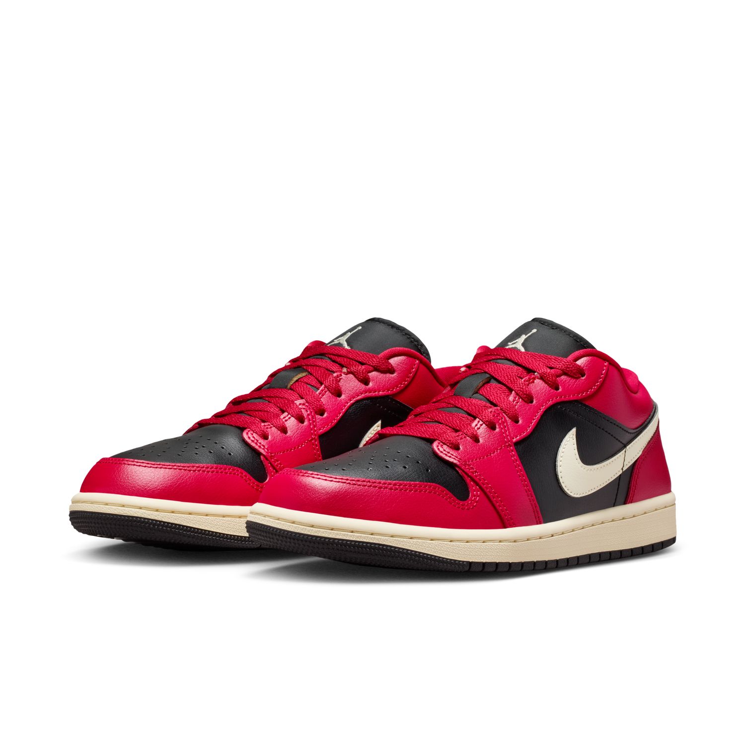 Sapatilhas Casual de Mulher WMNS Air Jordan 1 Low Vermelho-3
