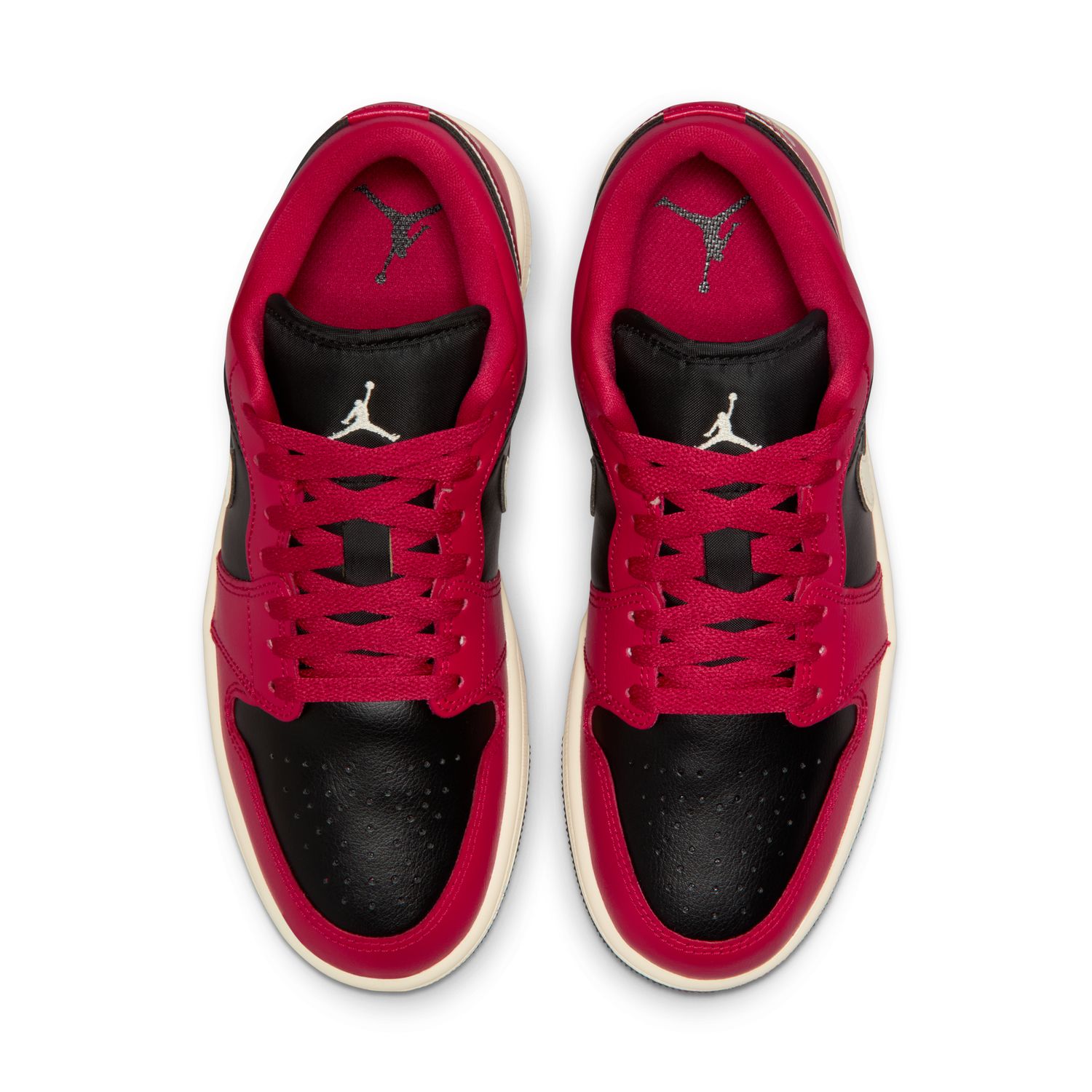 Sapatilhas Casual de Mulher WMNS Air Jordan 1 Low Vermelho-4