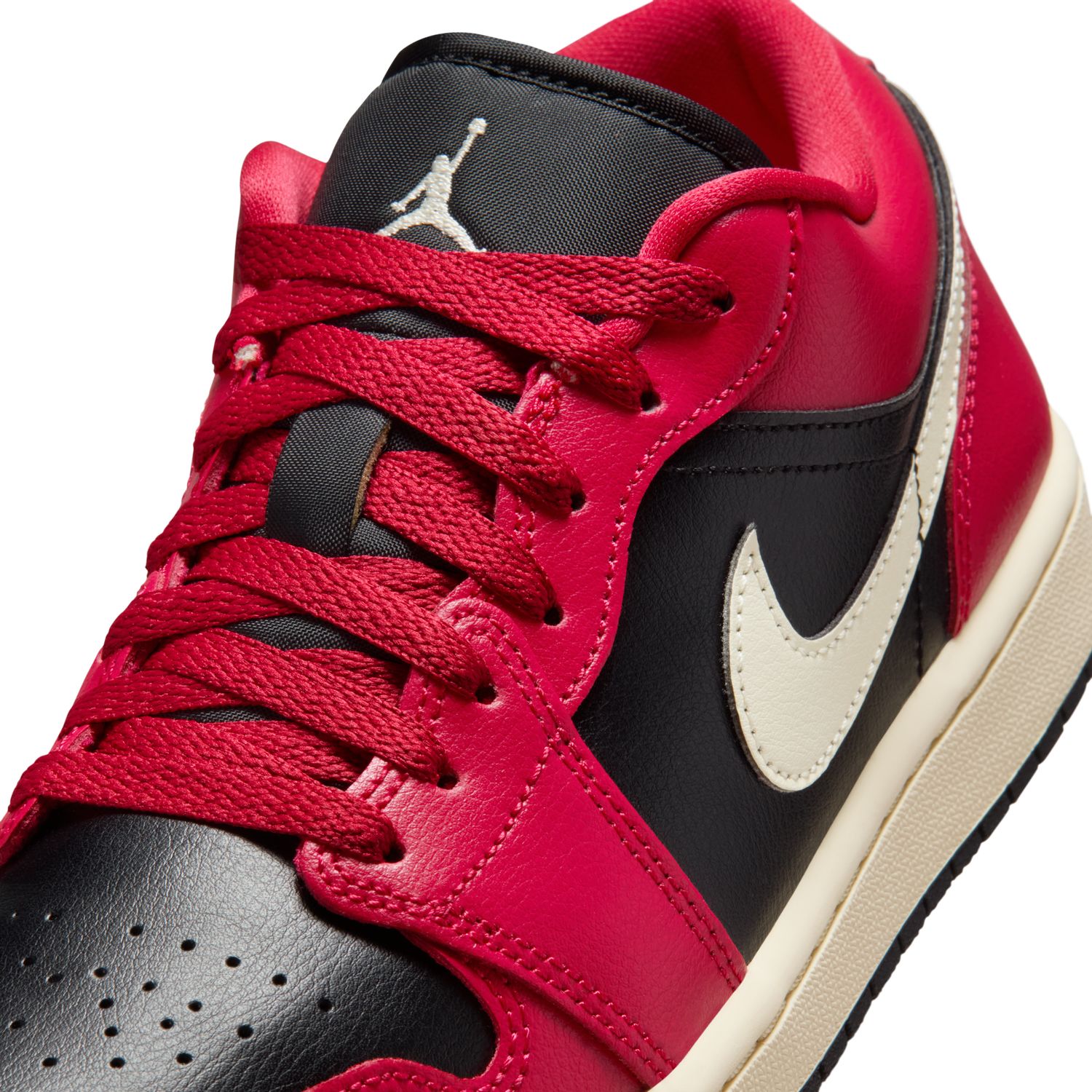 Sapatilhas Casual de Mulher WMNS Air Jordan 1 Low Vermelho-10