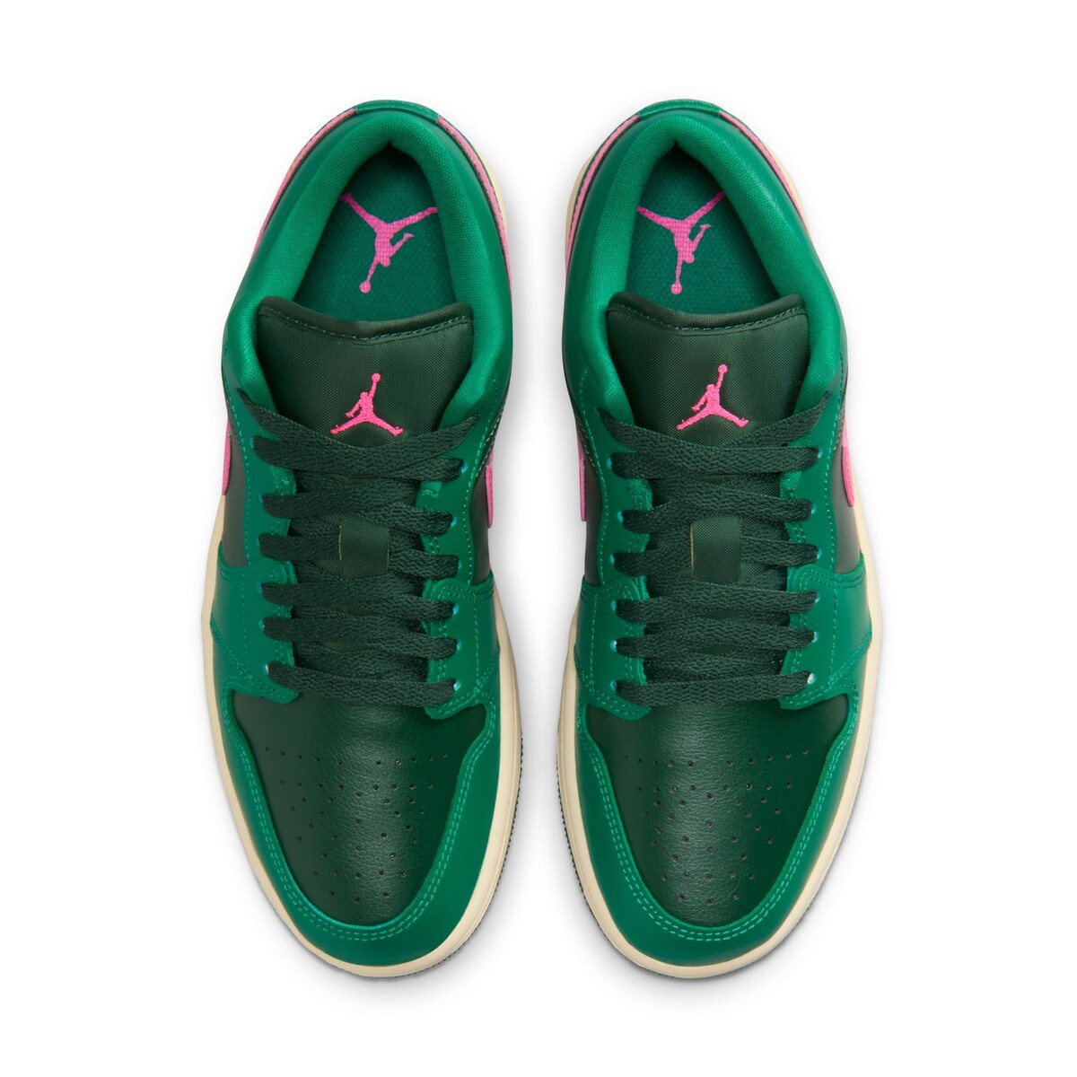 Sapatilhas Casual de Mulher WMNS Air Jordan 1 Low Verde-4